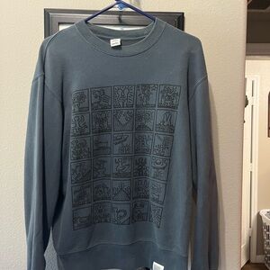 Uniqlo x Keith Haring first exhibition sweatshirt.